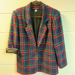 Vintage Plaid Blazer